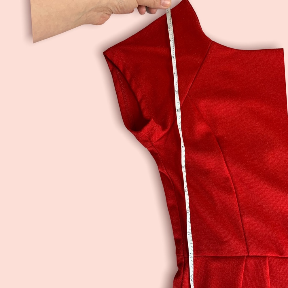 Rosebud Red Cocktail Dress - Picture 10 of 13